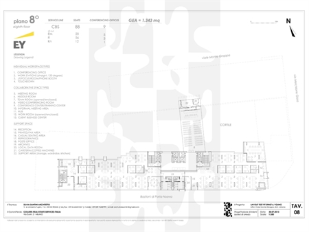 PROGETTO TEST FIT - 20.000mq ad uso ufficio